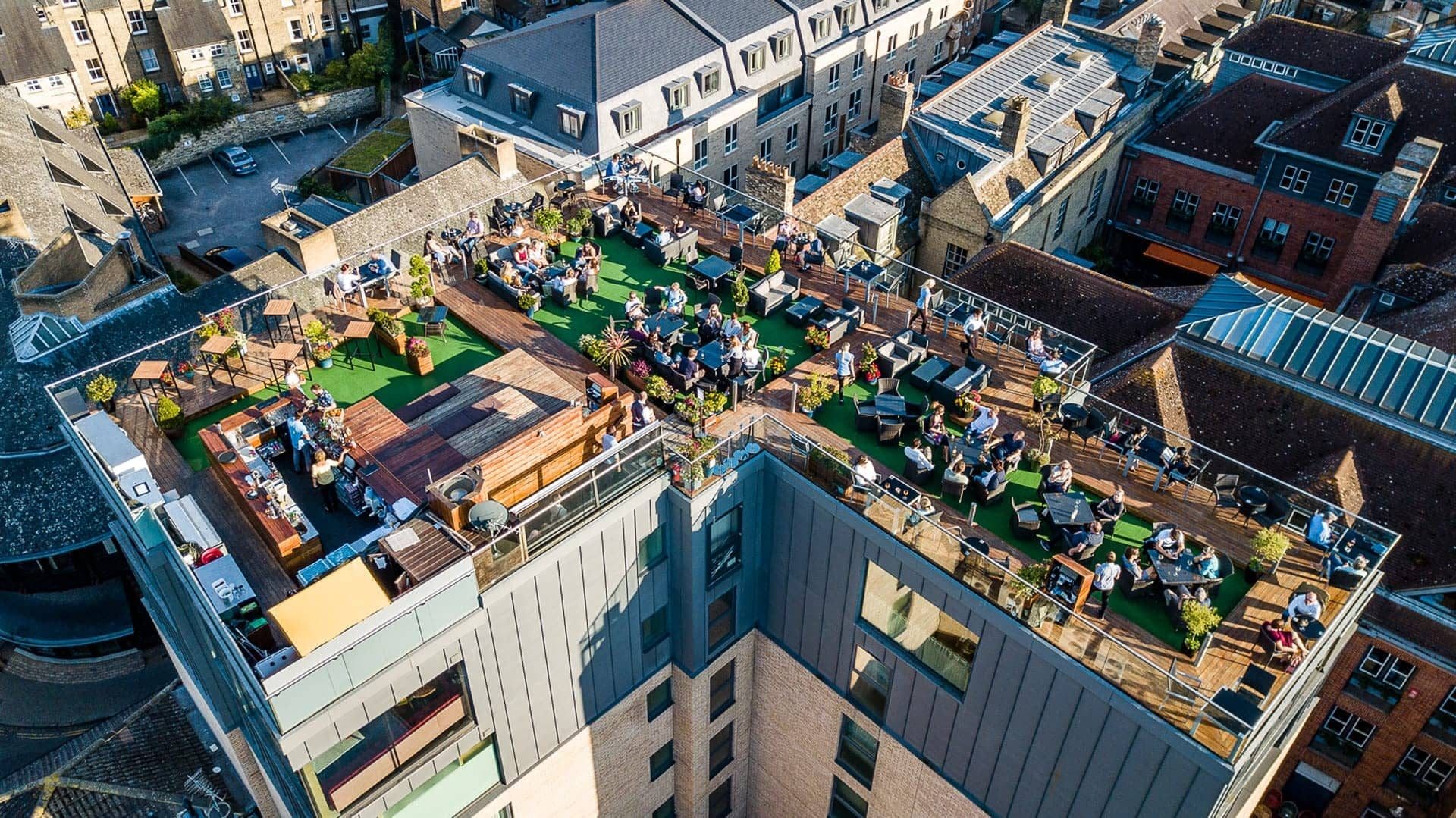Six Cambridge Restaurant | The Roof Terrace