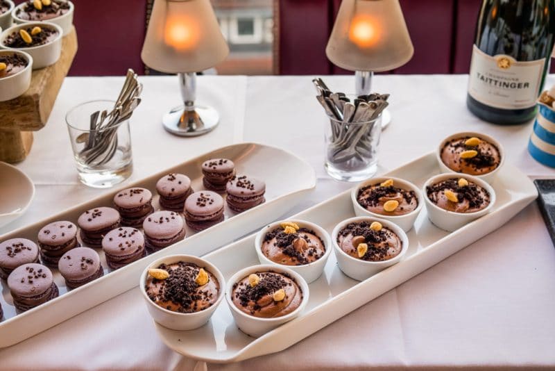 macarons in Cambridge hotel and spa