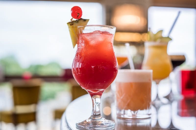 Set of cocktails at Six Panoramic Bar